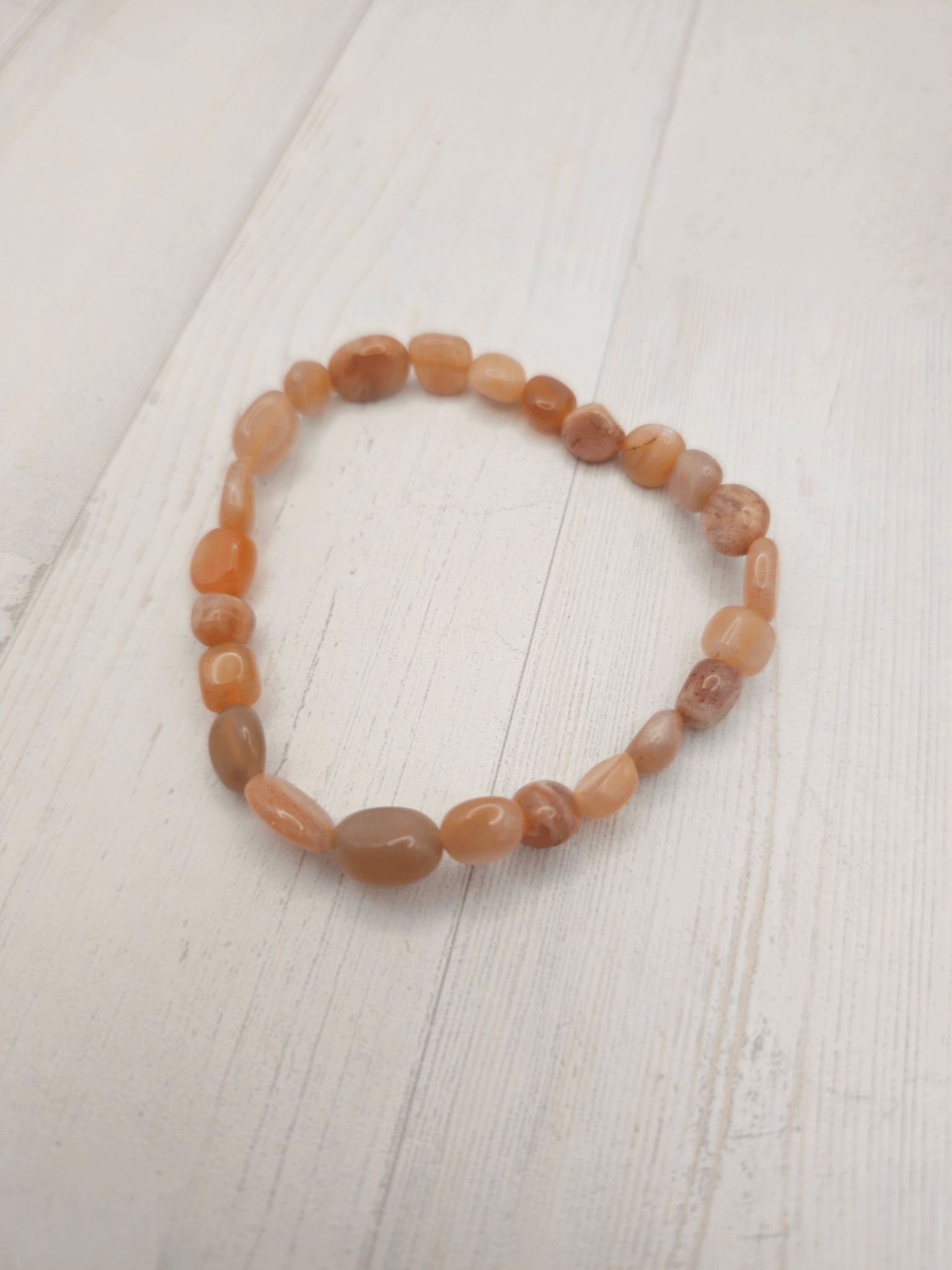 Pulsera de piedra luna rosa | Intuición y energía femenina