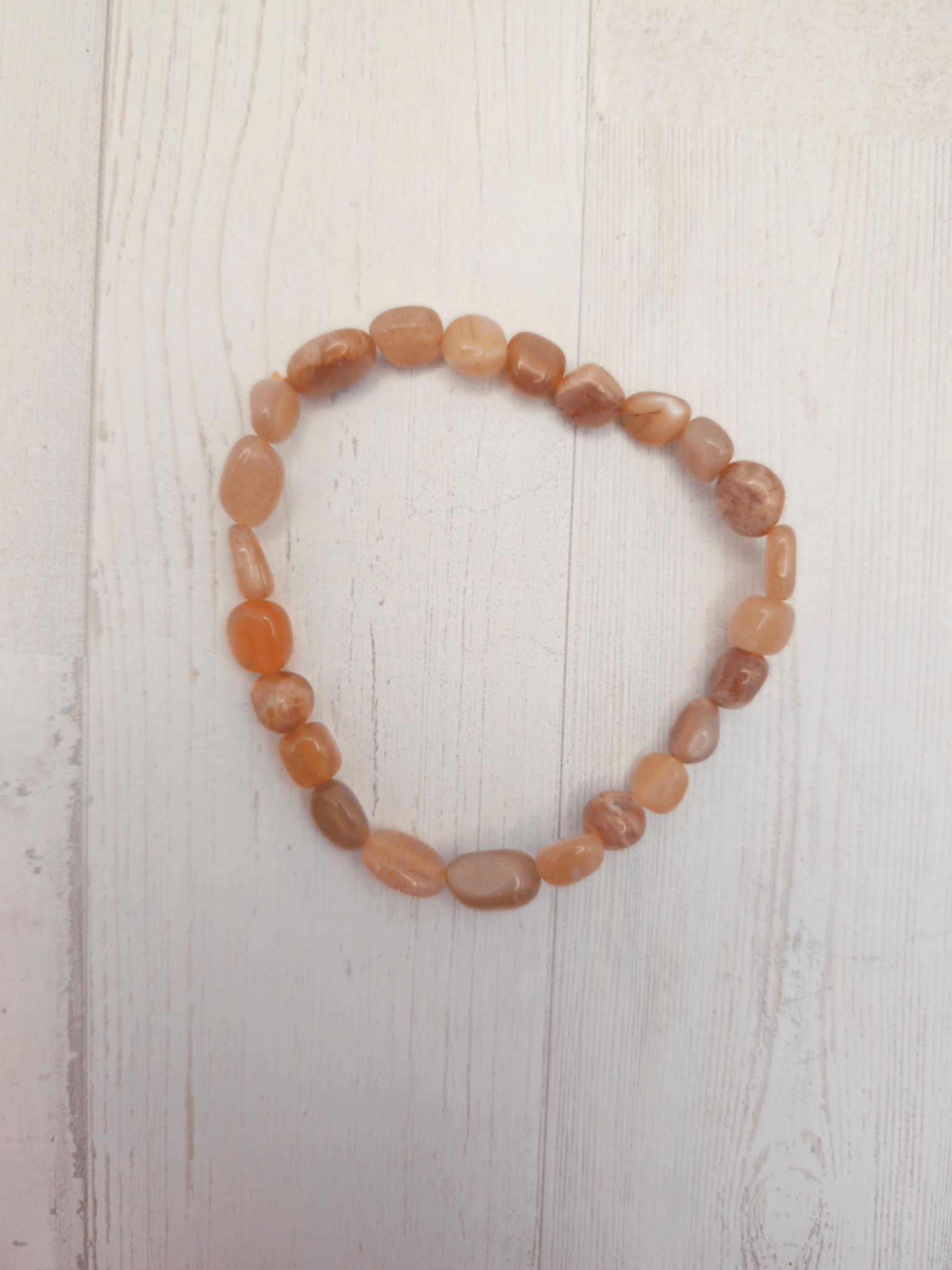 Pulsera de piedra luna rosa | Intuición y energía femenina