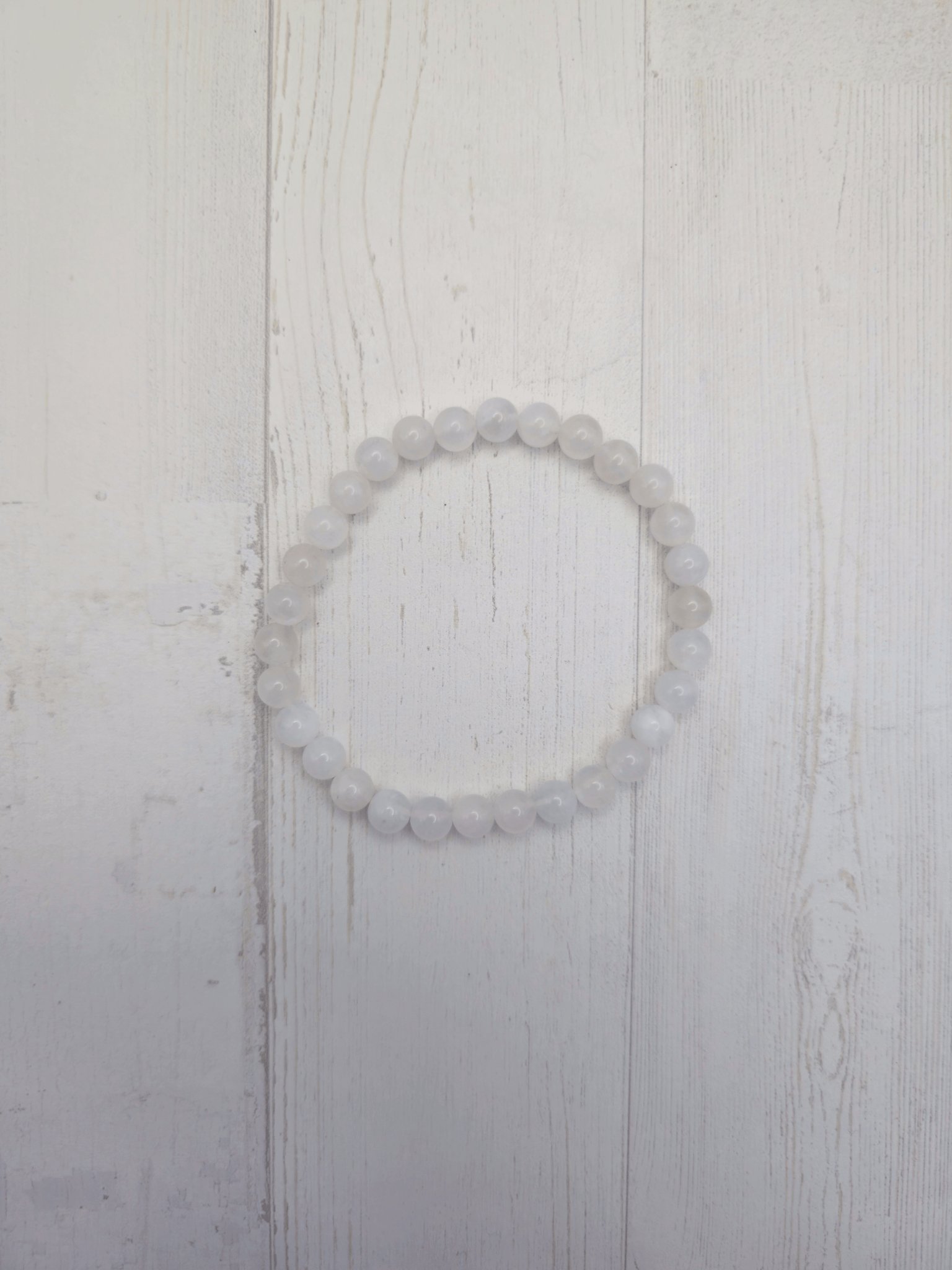 Pulsera de piedra luna 6 mm | Intuición y energía femenina