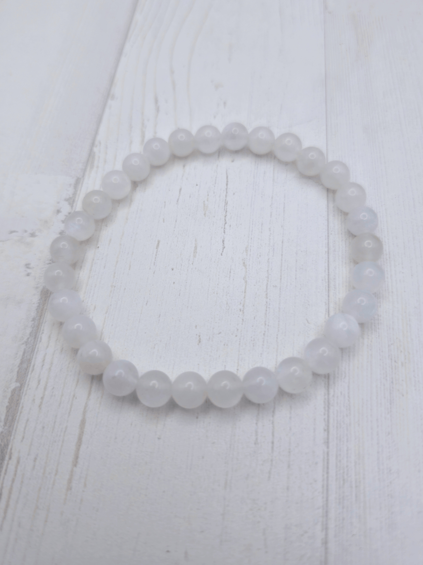 Pulsera de piedra luna 6 mm | Intuición y energía femenina