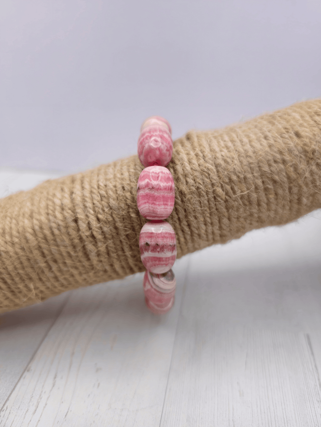 Pulsera de Rodocrosita Grande | Sanación emocional, amor interior y empoderamiento personal