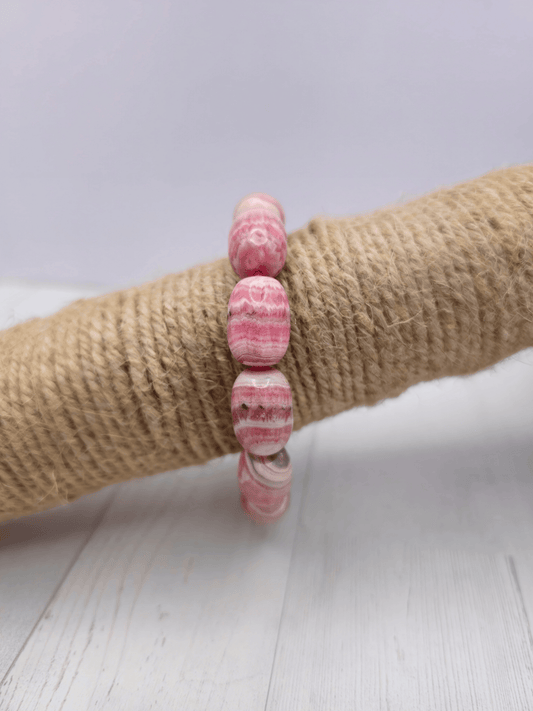 Pulsera de Rodocrosita Grande | Sanación emocional, amor interior y empoderamiento personal