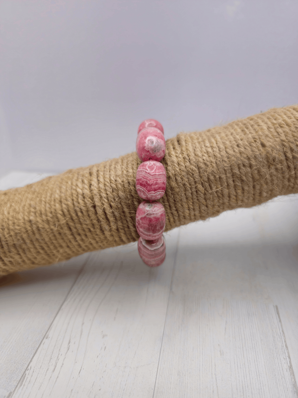 Pulsera de Rodocrosita Grande | Sanación emocional, amor interior y empoderamiento personal
