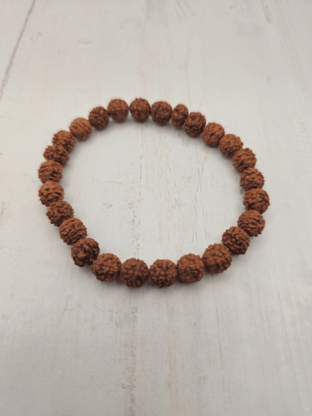 Pulsera de semillas de Rudraksha 6 mm (OUTLET) | Protección y conexión espiritual
