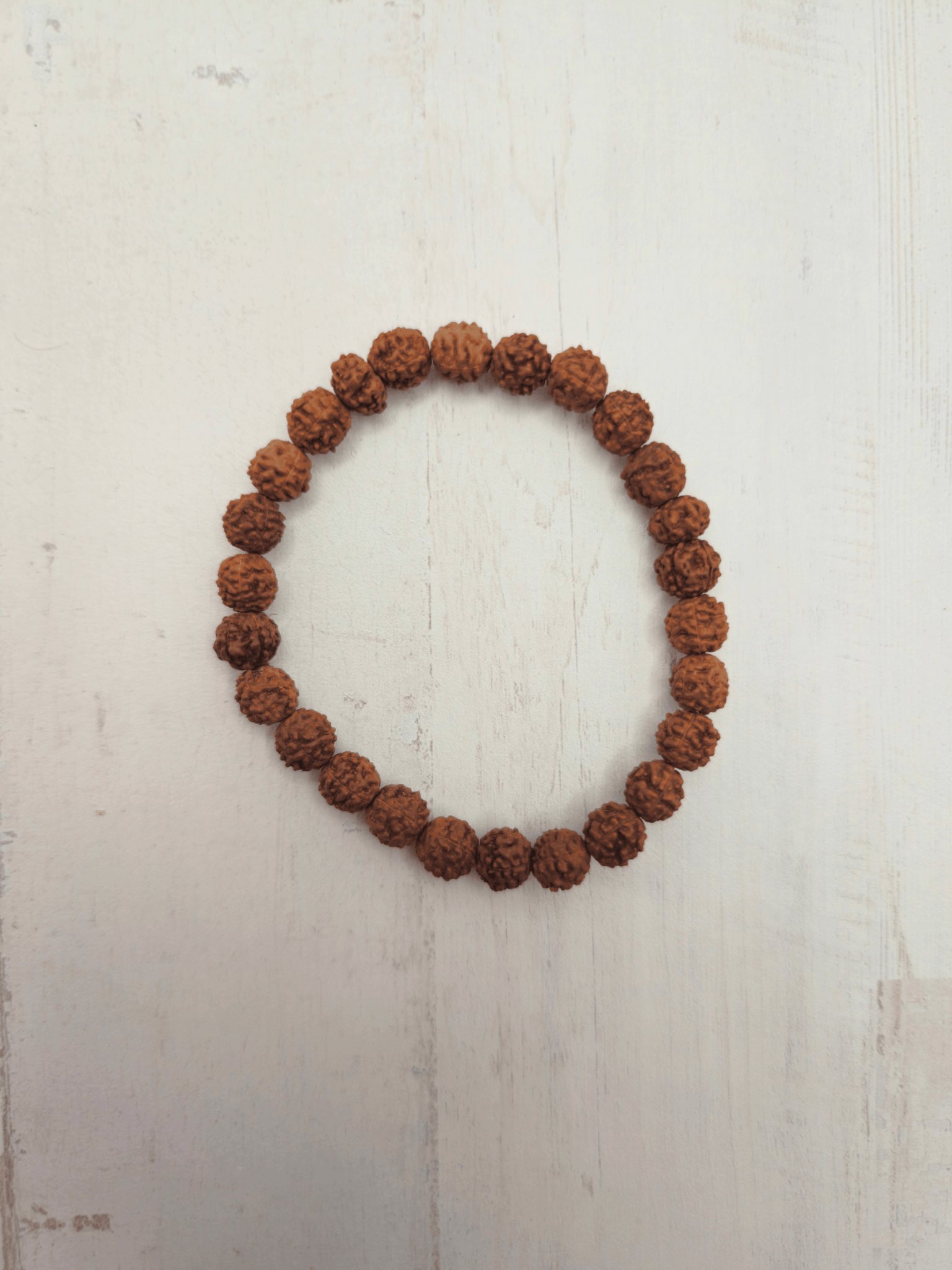 Pulsera de semillas de Rudraksha 6 mm (OUTLET) | Protección y conexión espiritual