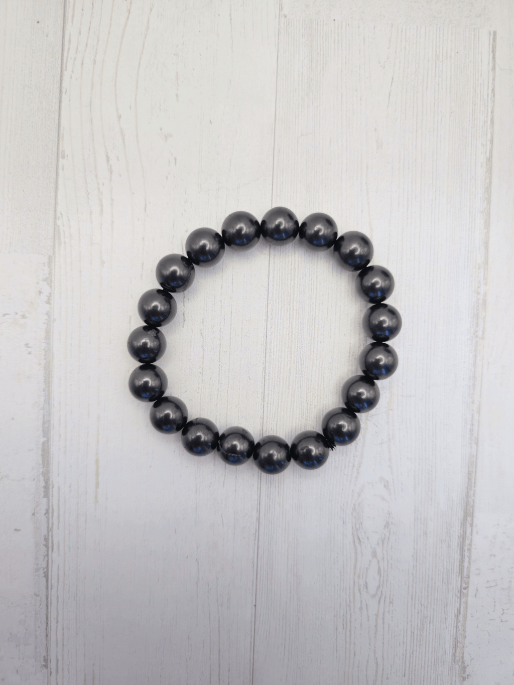 Pulsera de shungit 10 mm | Protección y purificación energética
