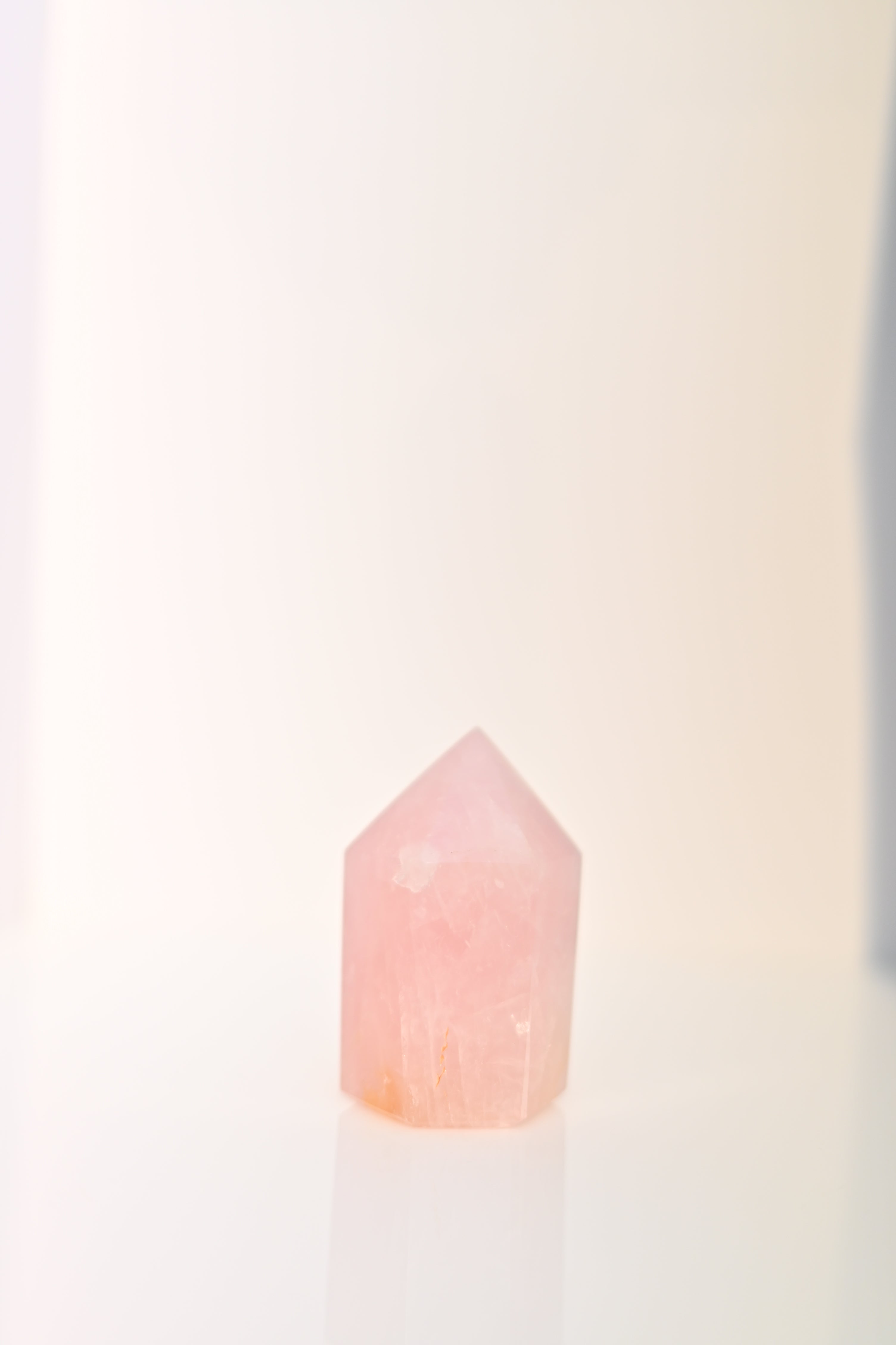 Punta de Cuarzo Rosa | amor propio y armonía