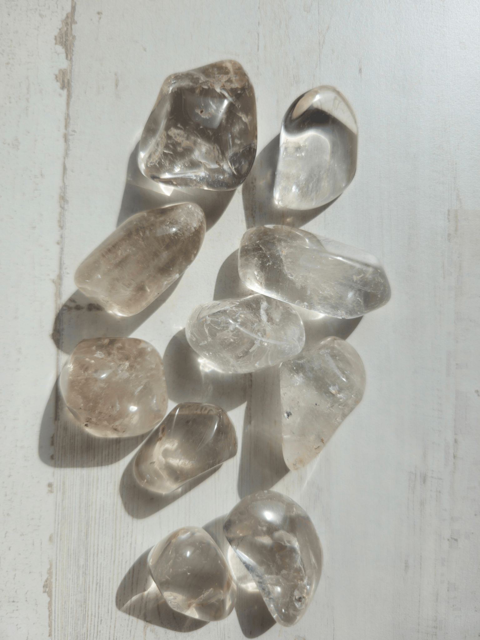 Rodado de cuarzo roca (cristal de roca) 20–45 mm pulido