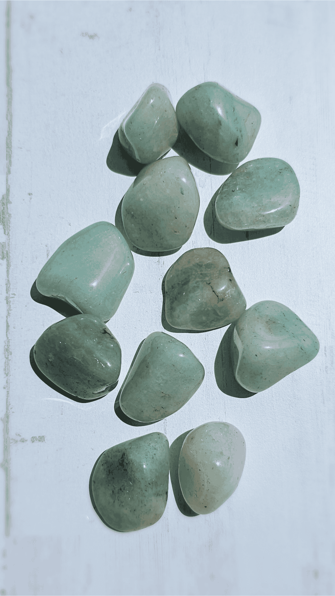 Rodado de cuarzo verde 3–4 cm pulido
