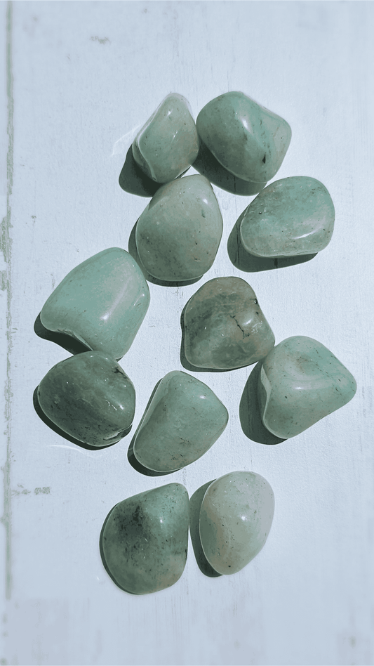 Rodado de cuarzo verde 3–4 cm pulido