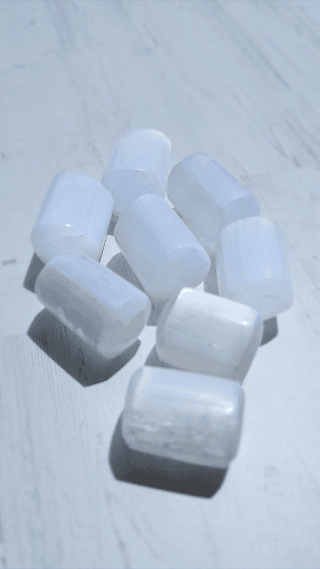 Rodado de Selenita 25–40 mm | limpieza energética y claridad