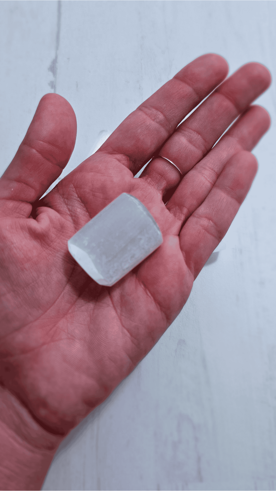 Rodado de Selenita 25–40 mm | limpieza energética y claridad