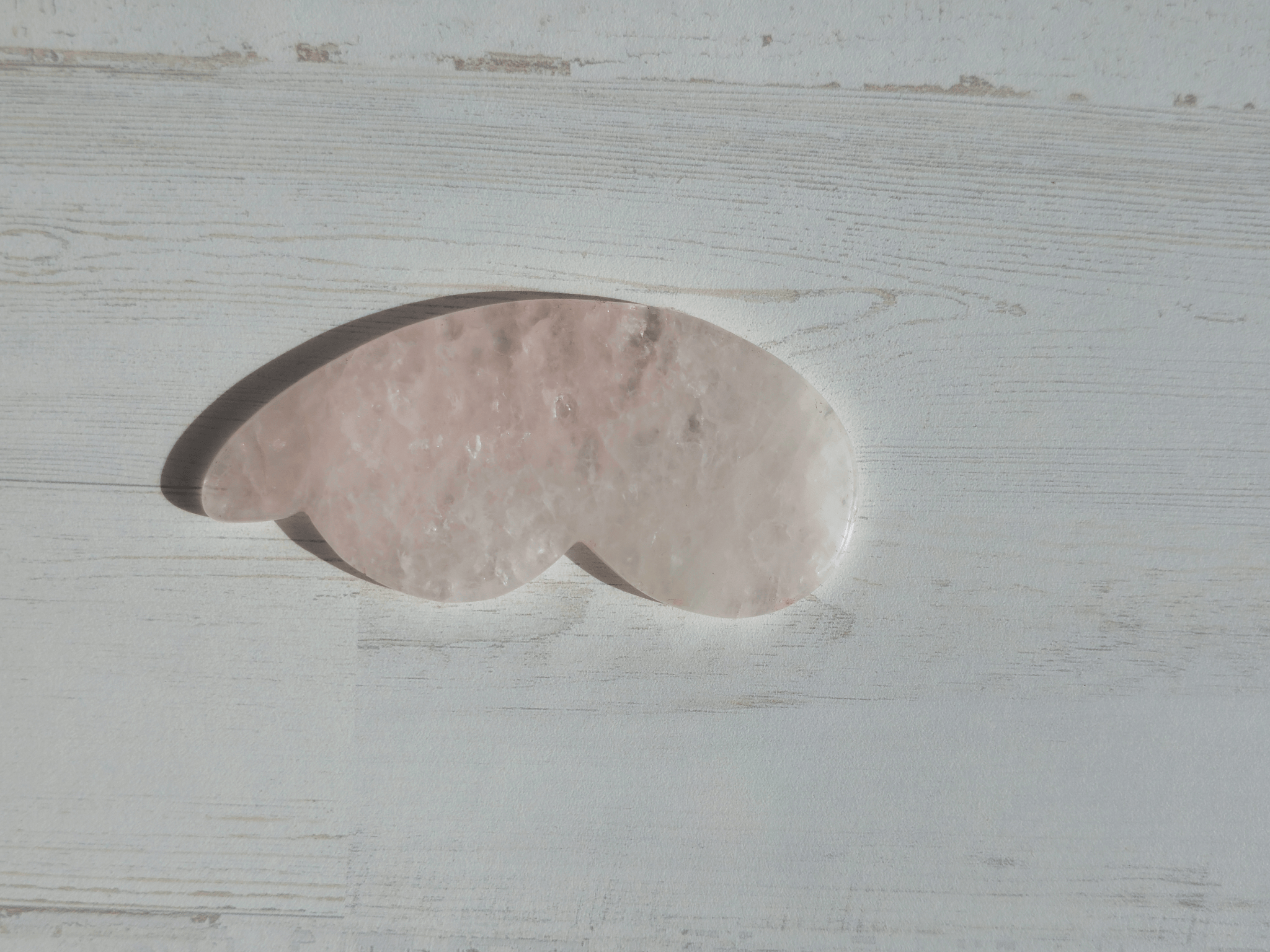 Set roller y gua sha de Cuarzo Rosa (flores) | amor propio y armonía