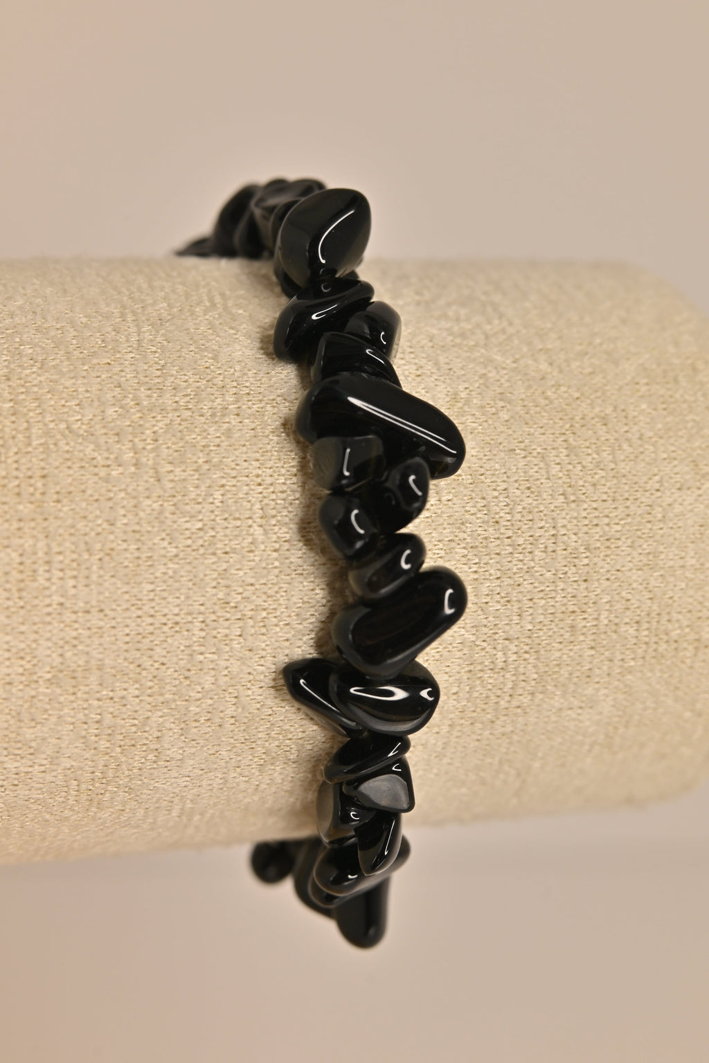 Pulsera de turmalina negra barroca | Protección y enraizamiento energético