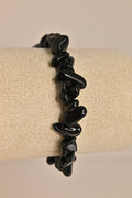 Pulsera de turmalina negra barroca | Protección y enraizamiento energético