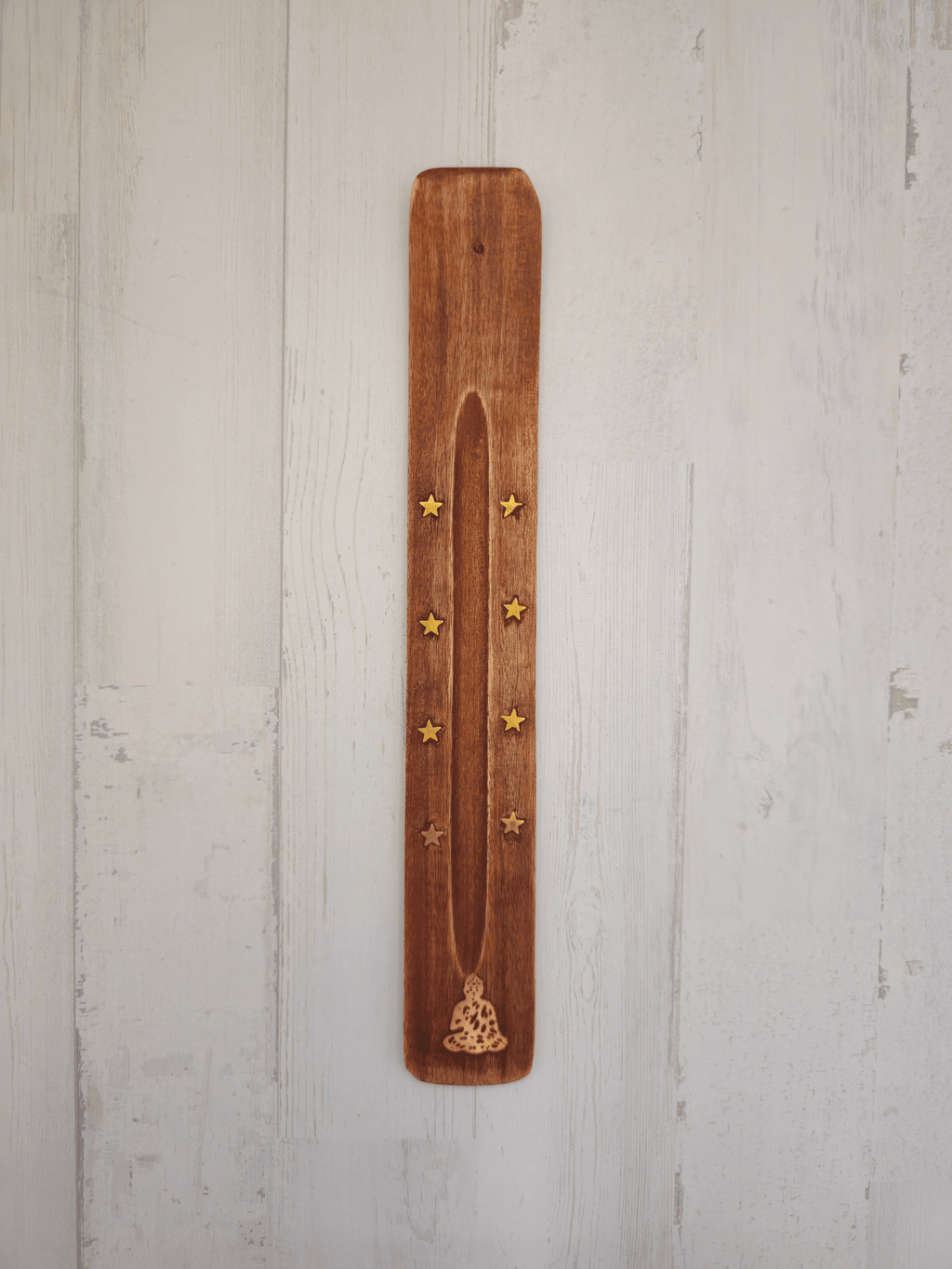 Tabla de madera para quemar incienso
