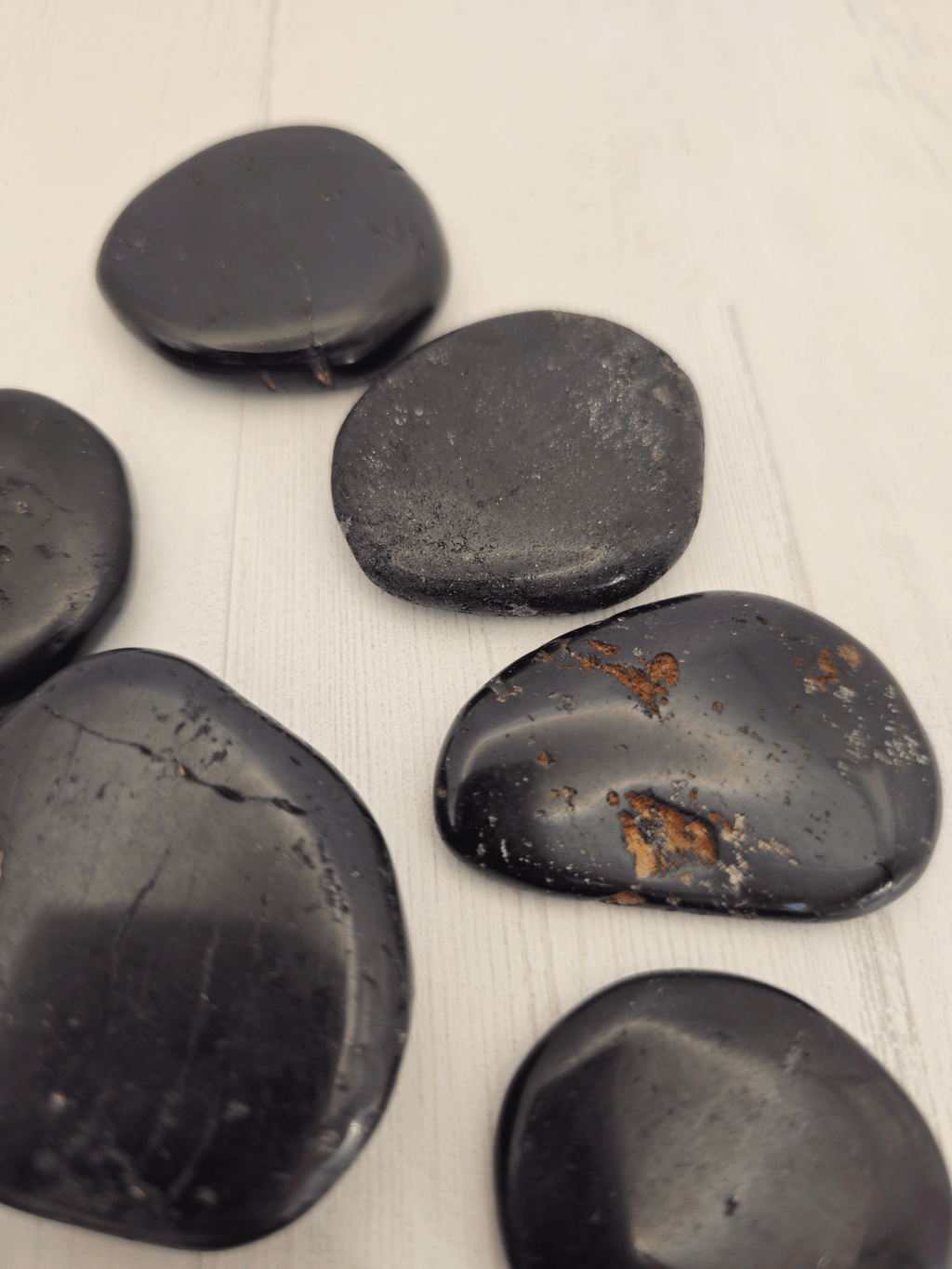 Turmalina plana negra 37–53 mm | Equilibrio y protección