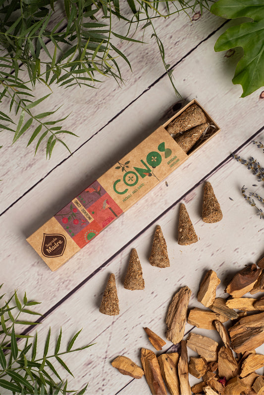 Conos de Pachuli-Palo Santo