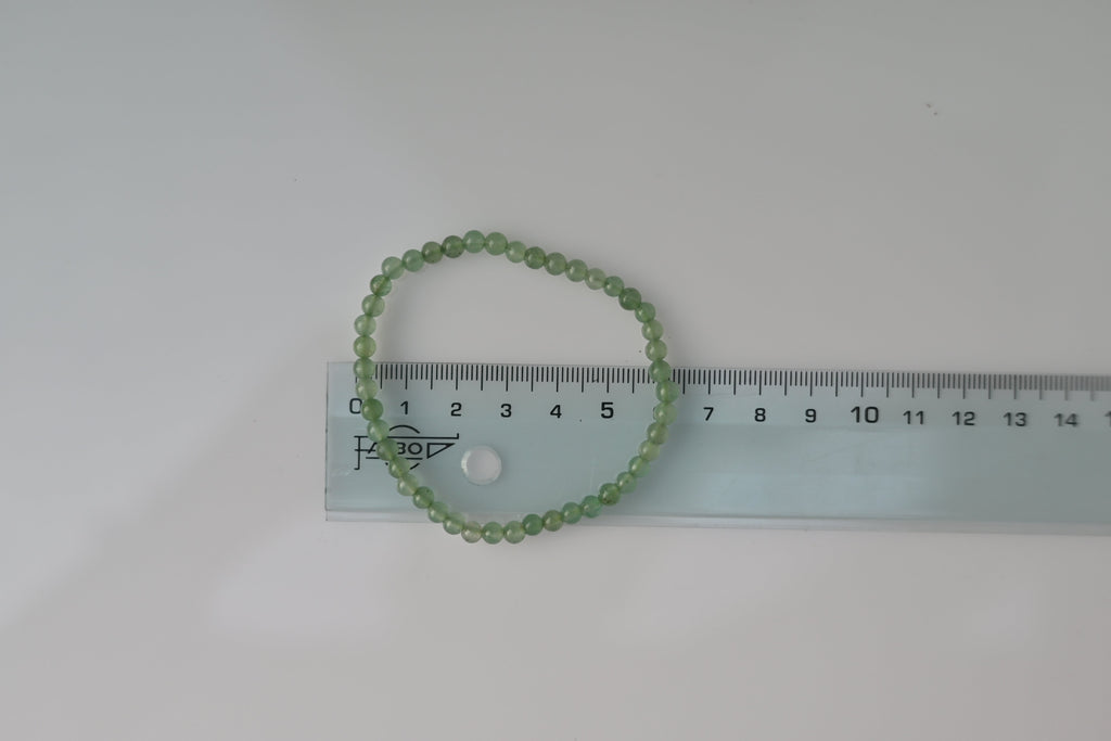 Pulsera de Cuarzo Verde 4 mm | prosperidad y equilibrio